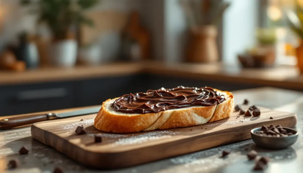 chocolade pasta op brood